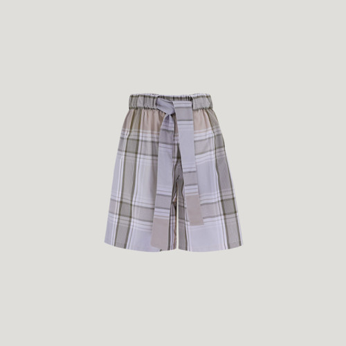 Multicolor Tie Waist Shorts